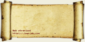 Dimitrije Adamović vizit kartica